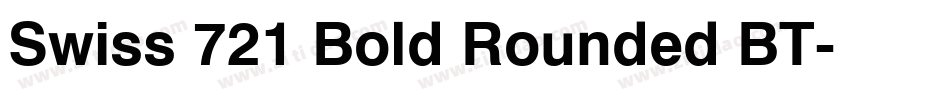 Swiss 721 Bold Rounded BT字体转换